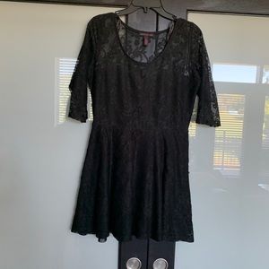 Black lace dress